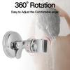 Full Plating Adjustable Bathroom Bracket Hand Shower Holder Rail Head Holder Stable Rotation Suction Cup Holder Universal