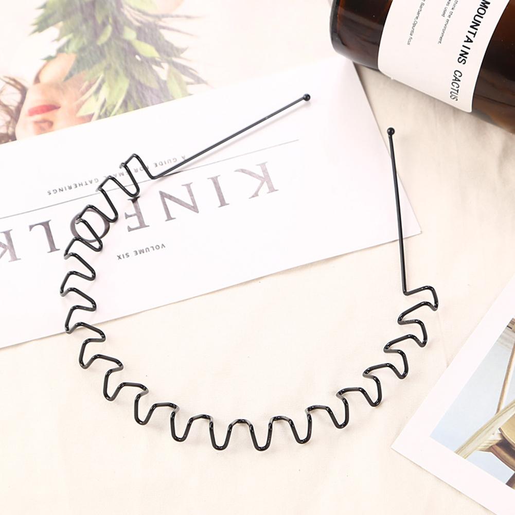 

1 шт. Модная волна Мужчины Женщины Унисекс Черный Волнистые волосы Ободок на голову Спортивная повязка на голову Аксессуары для волос