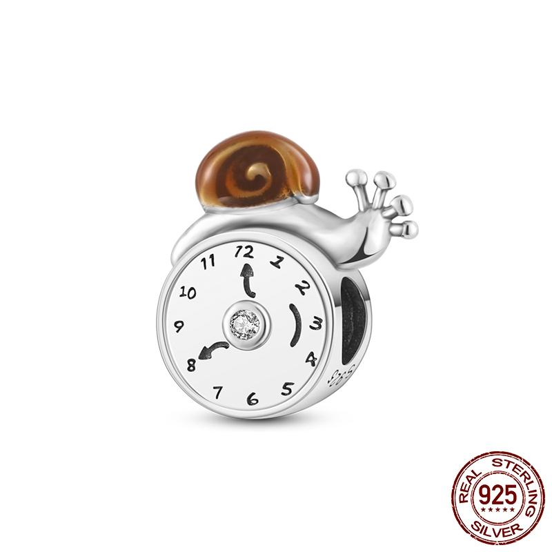 Copper Butterfly Ladybug Cactus Lucky Four Leaf Clover Dangle Charm Beads Fit Charm Bracelet Original Jewelry