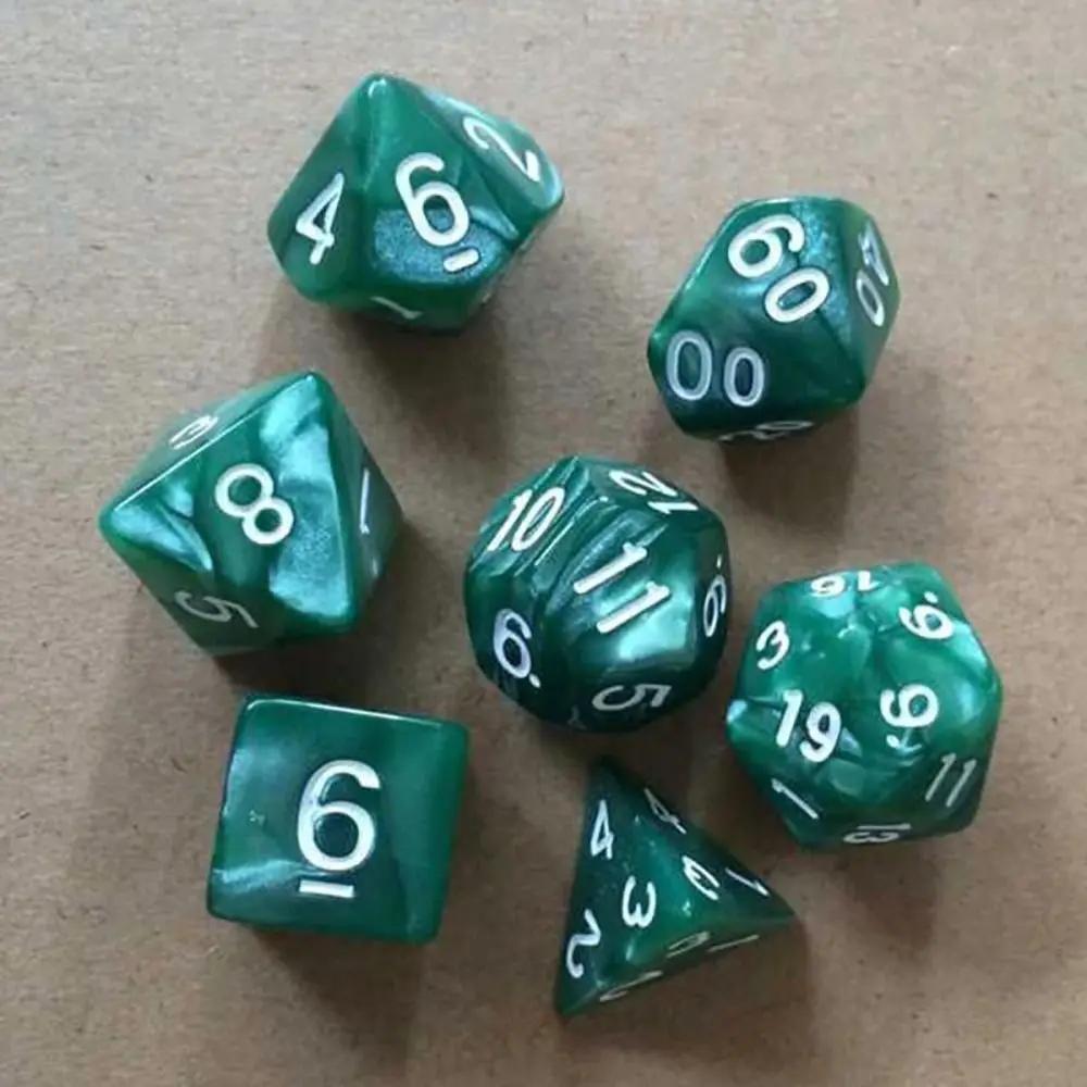 7Pcs/Set Polyhedral Dice Set Game Dice For Trpg Dnd Accessories Polyhedral Dice For Board Card Game Math Games