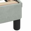 Bed Frame without Mattress  Hanko  Light Grey 140x200 cm Velvet