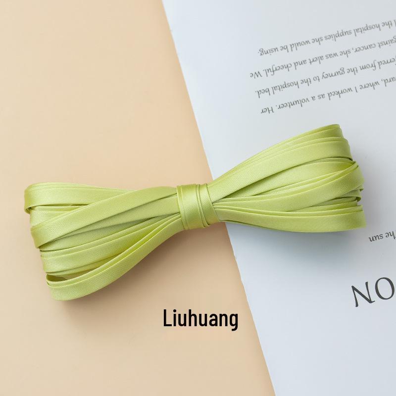 Hengmeihe Cheongsam 1cm Piping Trim: Four-Fold Non-Iron Imitation Silk Hemming Ribbon