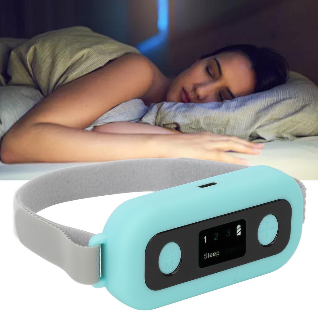 Sleep Instrument Smart Portable Light Weight Microcurrent Physics Handheld Sleep Device for Home Office School Green
