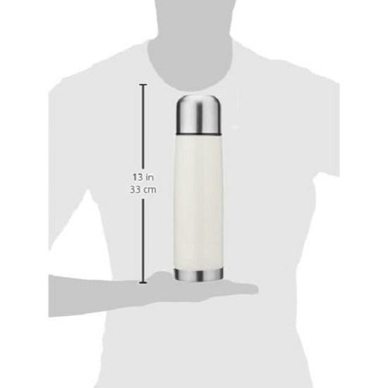 Nerezová Izolovaná Láhev Termoska 24 Hodin Horká nebo Studená, 1000 ml, Off White