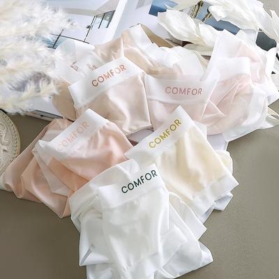 Women's Panties Sexy Women's Ice Silk Seamless Panties Quick Drying Solid Color Underwear Comfortable Female Briefs Cool Lingeri