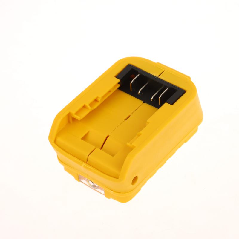 1 Piece Portable Usb+Type-C Output Battery Adapter With Led Light Power Bank Phone Charger For Dewalt 20V Li-Ion Battery