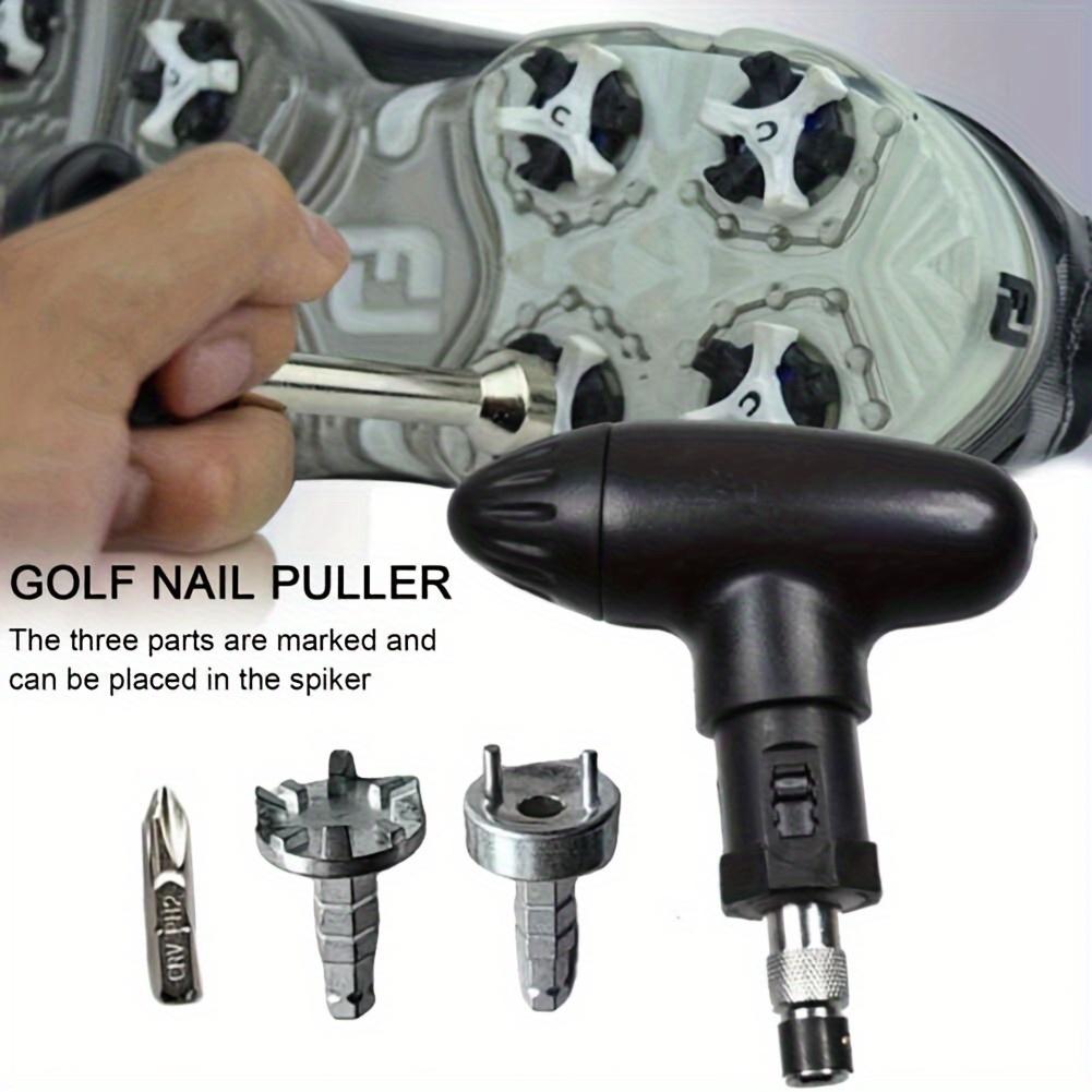 Golf Shoe Spike Wrench Set Iron Golf Tool Kit with Ratchet Key Essential Accessories for Spike Removal And Adjustment