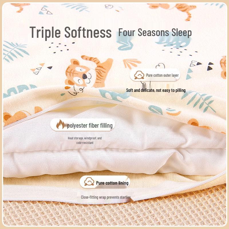 Year of the Rabbit Pure Cotton Thickened Baby Swaddle – Newborn Spring, Autumn, Winter Wrap