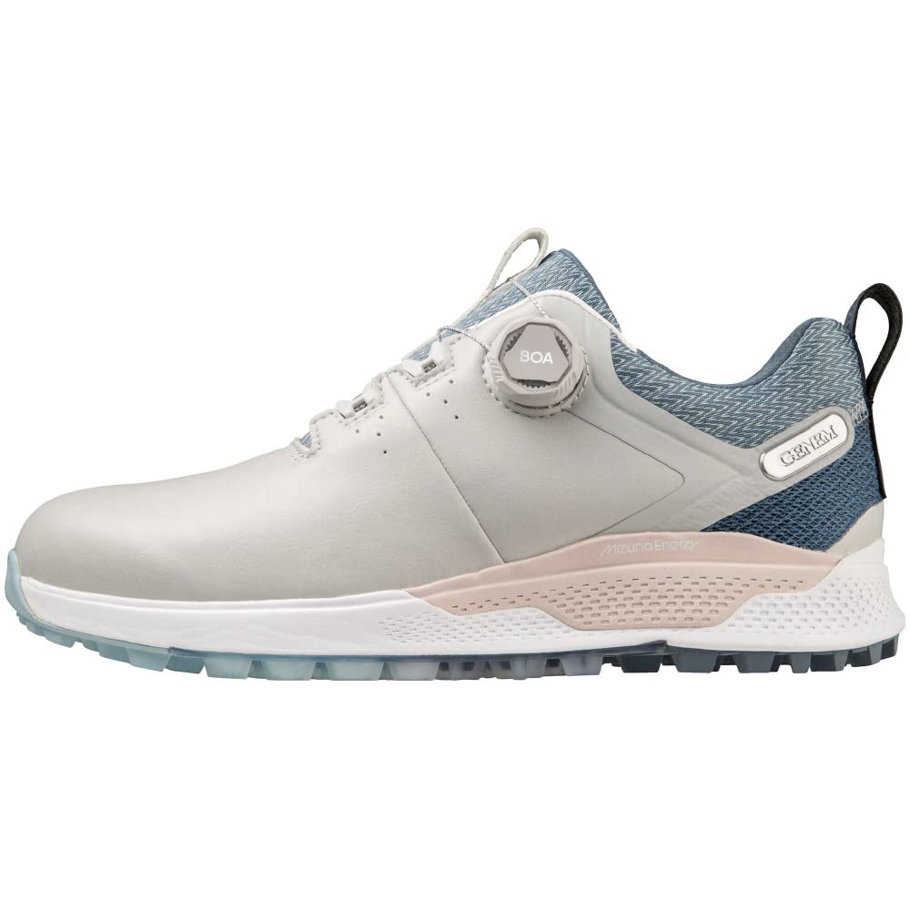 

Водонепроницаемые туфли для гольфа Genem WG BOA cm 4E [Mizuno] Мужские Серый/Темно-синий 26,5