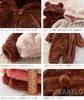 KAKELO Furry Fleece Romper with Bear Ears Baby Kids Outerwear Room Wear [KAKELO] All-in-One (80 Size, 01.Natural)
