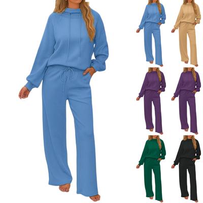 Two Piece Sets For Women Casual Loose Long Sleeve Shirts And High Waisted Drawstring Shorts Tracksuit Fall Outfits