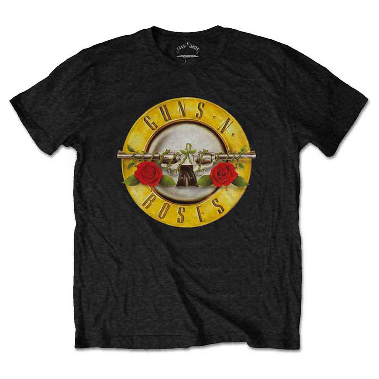 Guns N Roses T Shirt Classic Band Logo new Official Unisex Black S