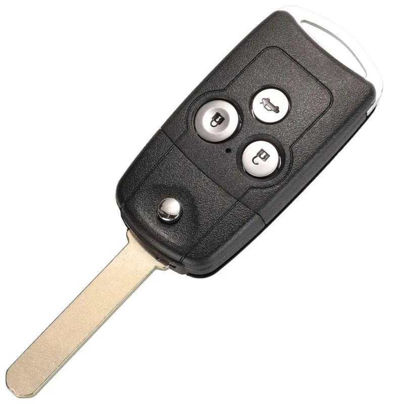 2/3/4 Buttons Flip Car Remote Key Shell Fob Fit For Honda Acura Civic Accord Jazz Crv Hrv Key Case Housing Replacement