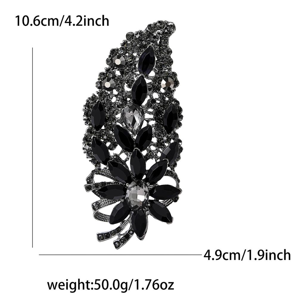 Creative Exquisite Alloy Full Diamond Glass Brošňa Špičkový dámsky oblek Kabát Corsage Šperky