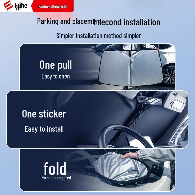 Solskydd Värmeisolerande Gardin för Framruta - Passar Haval H6, Big Dog, H2, M6 Modeller