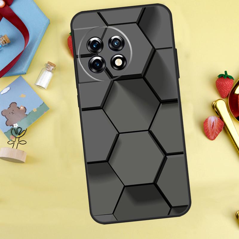Carbon Fibre Futuristic Neon Case For OnePlus 13R 12R 13T 15 13 12 11 10 9 10R 10T 8T Nord 5 CE 4 2 3 Lite N20 N30 Cover