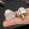 Zinc Alloy Glass Shelf Brackets Adjustable Glass Shelves Clamp Pegs Mirror Mount Support Clips for Cabinets Furniture Brackets