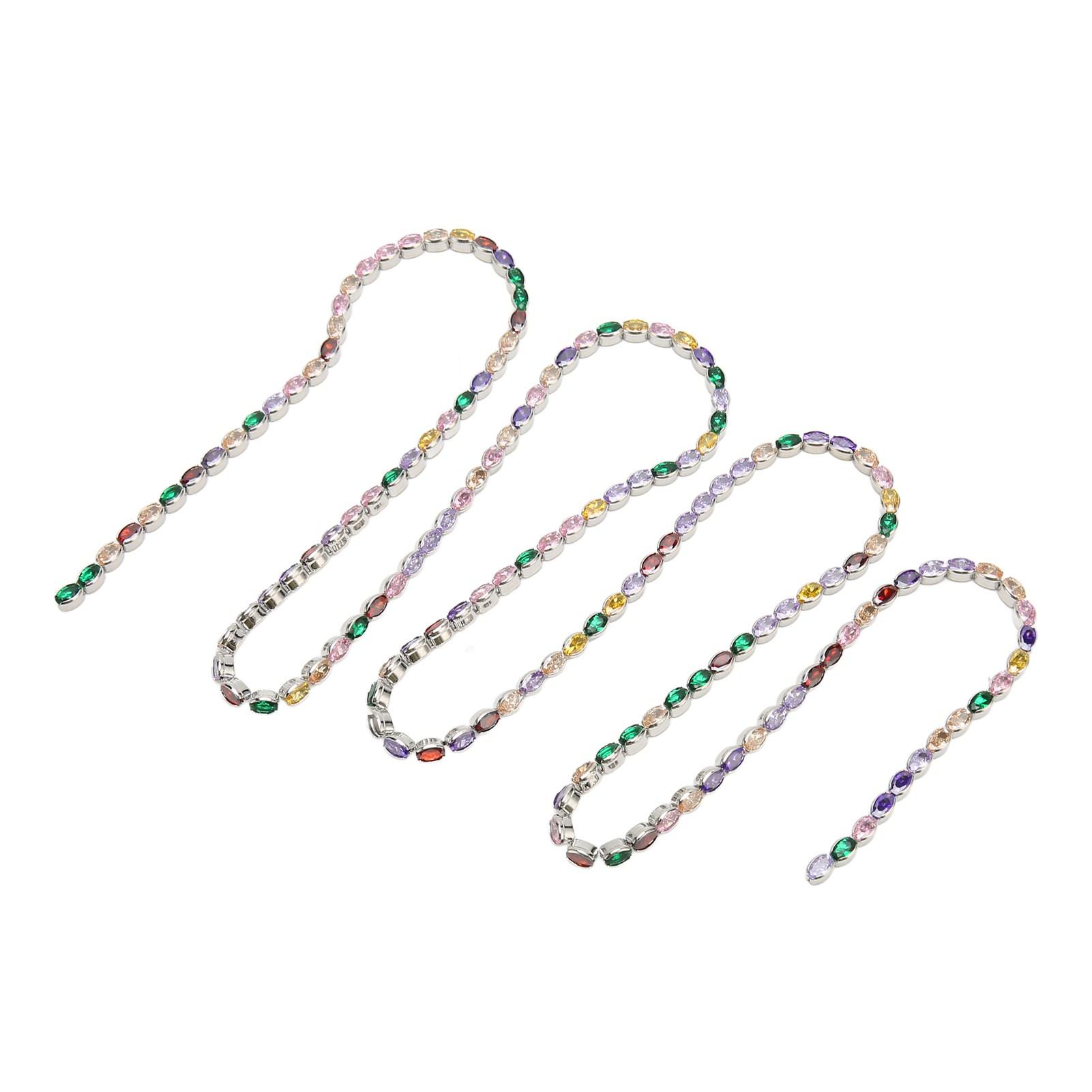 Стразовая цепочка длиной 3,3 фута, бисерная, сверкающая, элегантная, декоративная стразовая полоска для изготовления ювелирных изделий, одежды