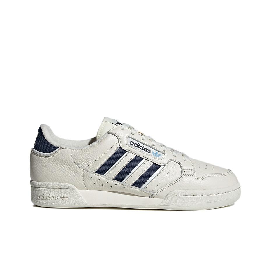 adidas Originals Continental 80 Stripes Baskets Rétro Décontractées Basses Unisexe Baskets Blanc Cassé H05034