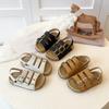 Children's Sandals 1-8 Years Old Brown Open-toe Boys Girls Beach Shoes Beige Casual Hundred Children Baby Sports Sandals Shoes