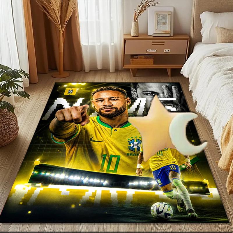 Neymar Celebration Rug Game Carpet, Floor Mat for Bedroom Living Room Entryway Rug, Home Decor Idea Gift for Christmas birthday
