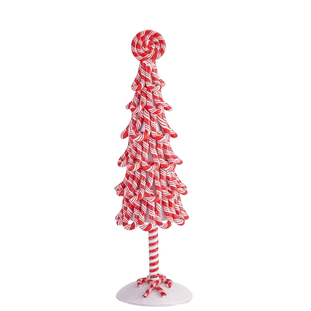 Christmas Candy Cane Tree Decorations: Handcrafted Soft Art For Festive Home & Holiday Display
