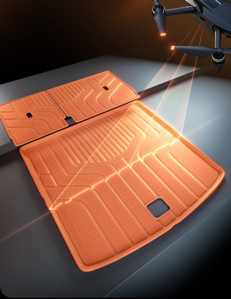AITO M7 Trunk Floor Mats for Huawei Model TPE26 - Five/Six Seat Decorative Accessories