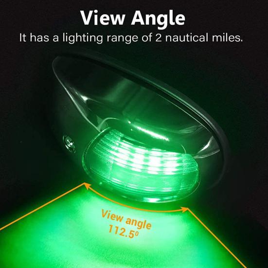 Boat Navigation Light Super Bright IP67 Waterproof Energy Saving Simple Installation LED Ship Light Accessories