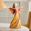 Angel Statue Figurine Art Crafts Collection Desktop Ornament Resin Sculpture for Office