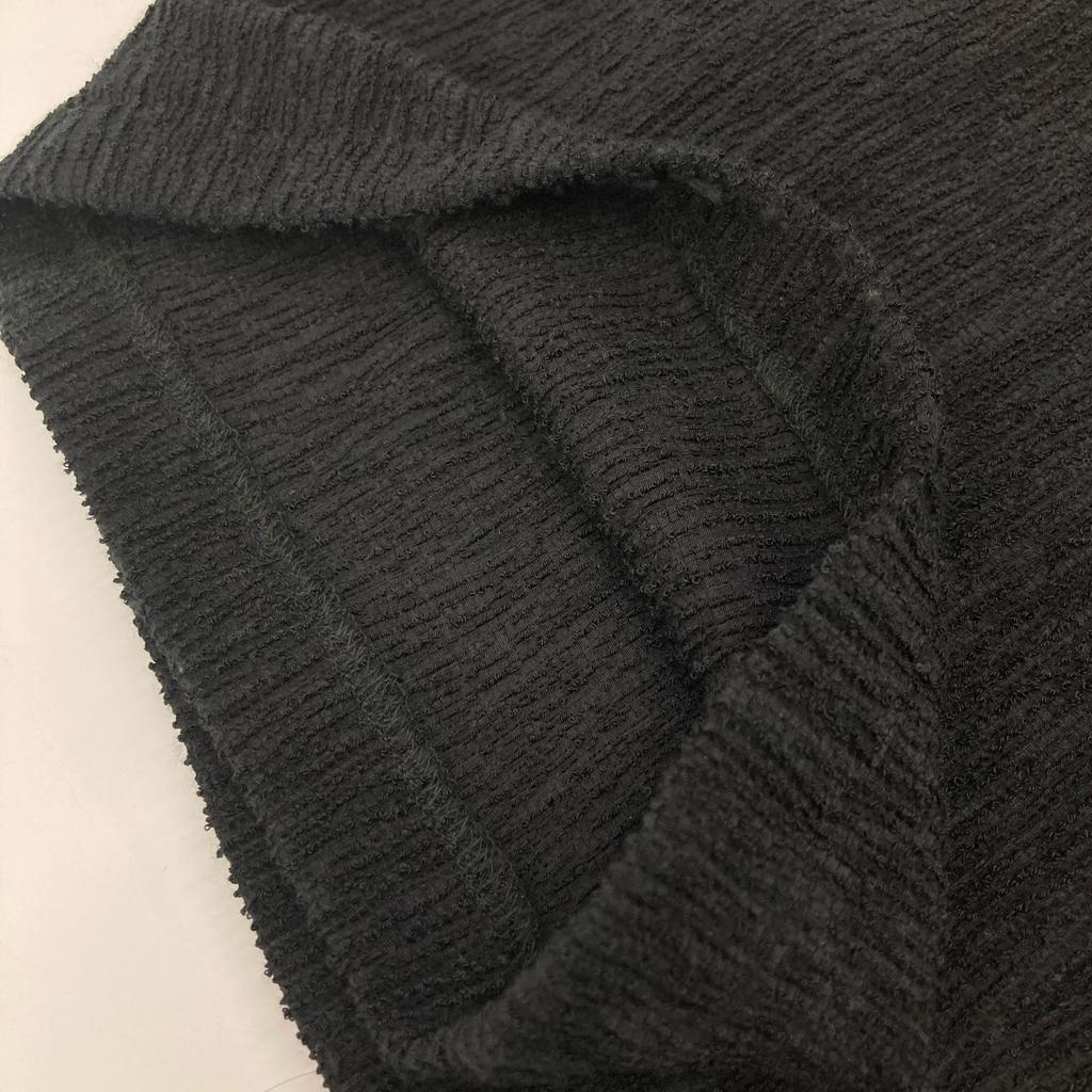 MACPHEE [Excellent condition/Made In 2011] 12-04-32-04503 Boucle Crepe Easy Straight Pants/ Bottoms 36 blackUsed