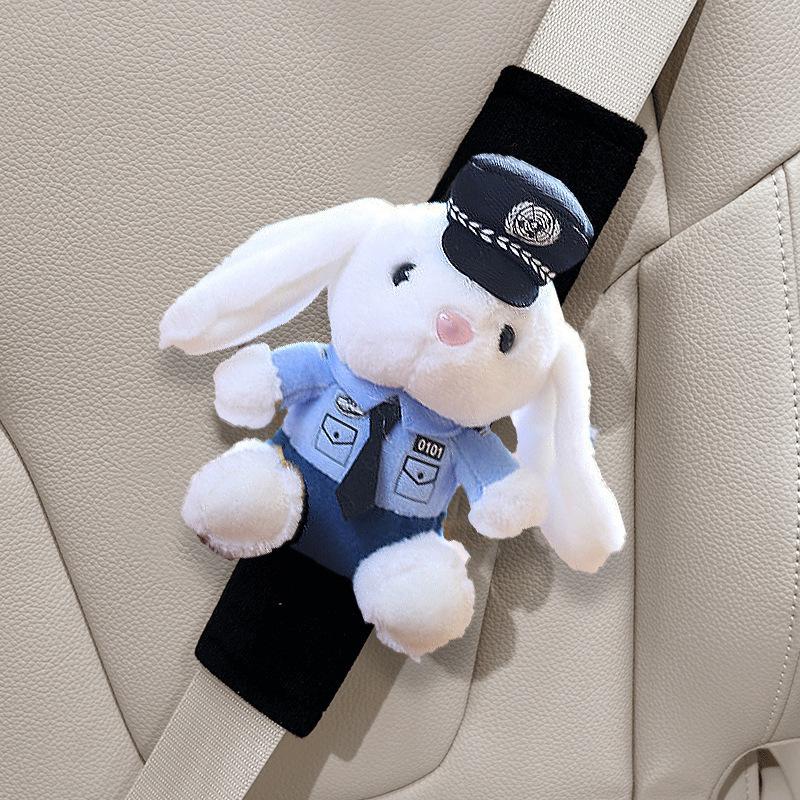 Cartoon Bear Plush Seat Belt Shoulder Pad