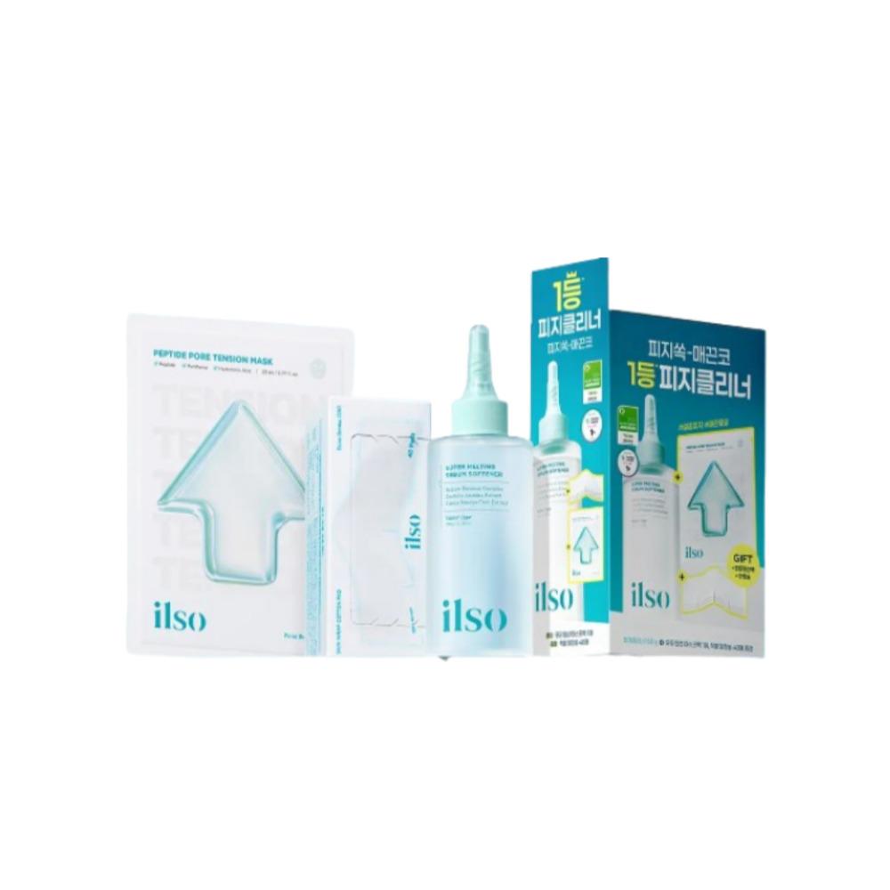 ilso Super Melting Sebum Softener 150ml Gift Set (+40 Cotton Pads + 1 Pore Tension Mask)