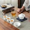 Porcelánový servis Gaiwan Čajové šálky Hrnek s čajovým obřadem Čajová konvice Čínská přenosná Kung Fu cestovní čajová sada Keramický šálek s filtrem