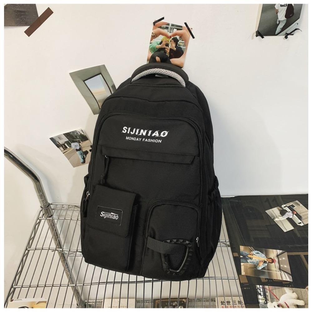 Korean Version of Japanese Junior High School Student Schoolbag Large-capacity Ing Wind Backpack College Student Girl Backpack