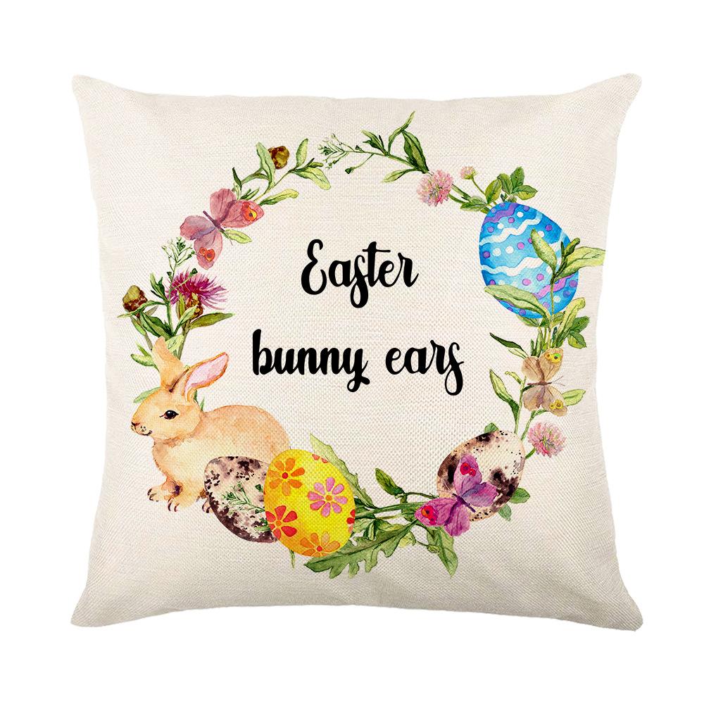 Easter Pillowcase Holiday Decoration Pillowcase Sofa Cushion Pillowcase