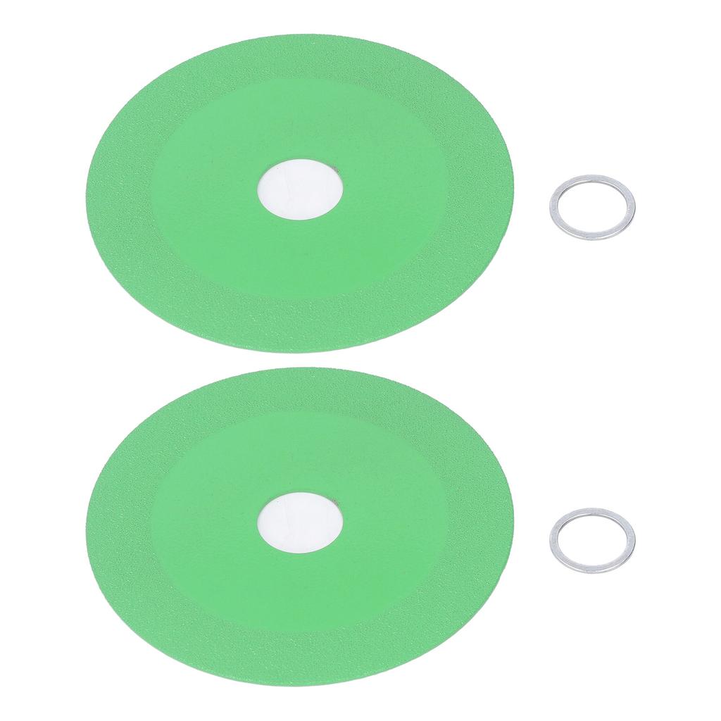 2 Sets Cutting Saw Blade for 100mm Angle Grinder High Hardness Heat Resistant Adamantine Saw Blade for Ceramic Glass