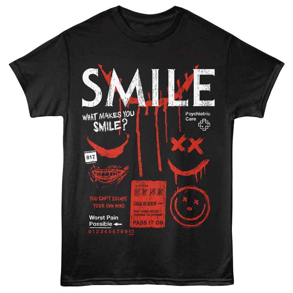 

Smile - Psychiatric Care - American Classics - Black Adult Short Sleeve T-Shirt 4XL