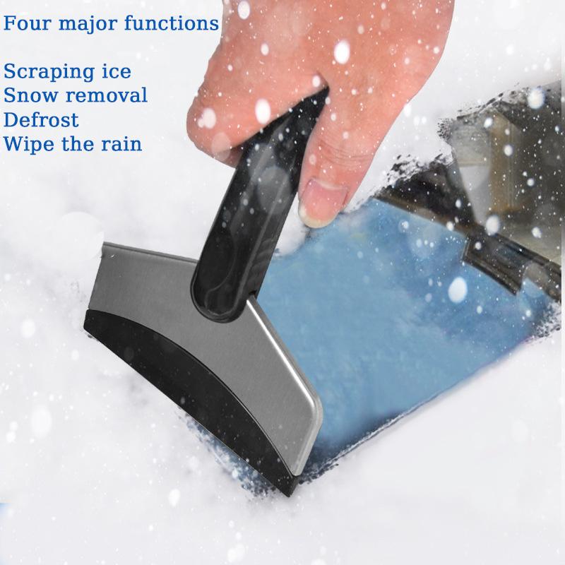 Efficient Stainless Steel Car Ice Scraper - Multi-Use Winter Windshield Snow/Ice Defrost Removal Shovel, Automotive Accessory
