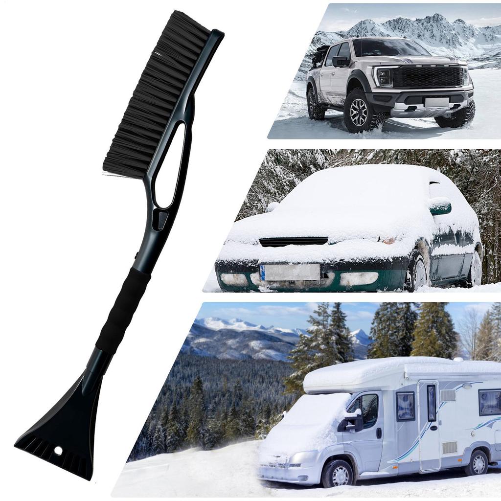 Car Snow Brush Outdoor Car Window Windshield Snow Ice Brush Shovel With Ergonomic Grip For Vehicle Glass Snowy Day Outdoor