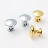 Golden Aluminum Alloy Round Drawer Pull Handles for Cabinets, Shoe Cabinets, And Wardrobes, Black Furniture Hardware with Single Hole Handles.