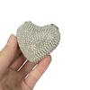 Mini Heart Shape Jewelry Box With Sparkling Rhinestones And Magnetic Closure For Daily Use