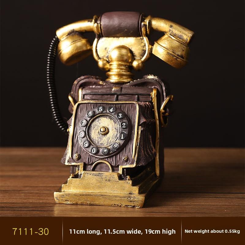 Telephone Resin Classic Art Piece For Living Room Bookshelf Tv Decor Cabinet