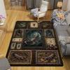 Scorpion Studies Gothic Frames Pattern Rug Floor Mat for Living Room or Bedroom Soft and Comfortable Carpet a Gift for Birthday and Holiday.