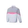 Li Ning Logo Color Block Stand Collar Sports Jacket Unisex Jacket Light-Frost-Blue AJDT077-2