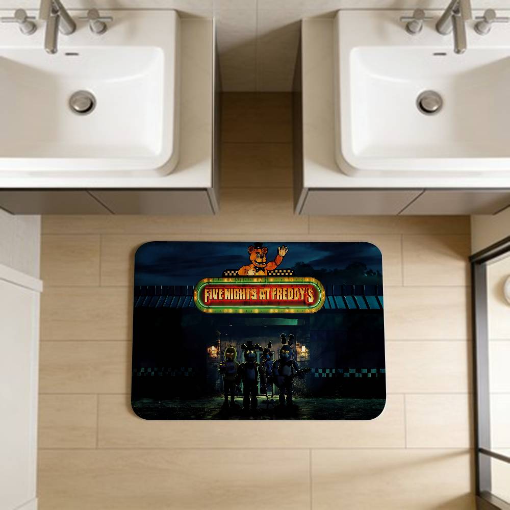 F-FNAF Five-nights-At-Freddys Entrance Door Mat Washable Non-Slip Living Room Sofa Chairs Area Mat Kitchen Welcome Doormat