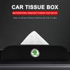 1Pcs Car Tissue Box Holder Armrest Box Storage Case Car Accessories For Skoda Octavia Superb Rapid Kodiaq Karoq Fabia Kamiq Roomster Citigo