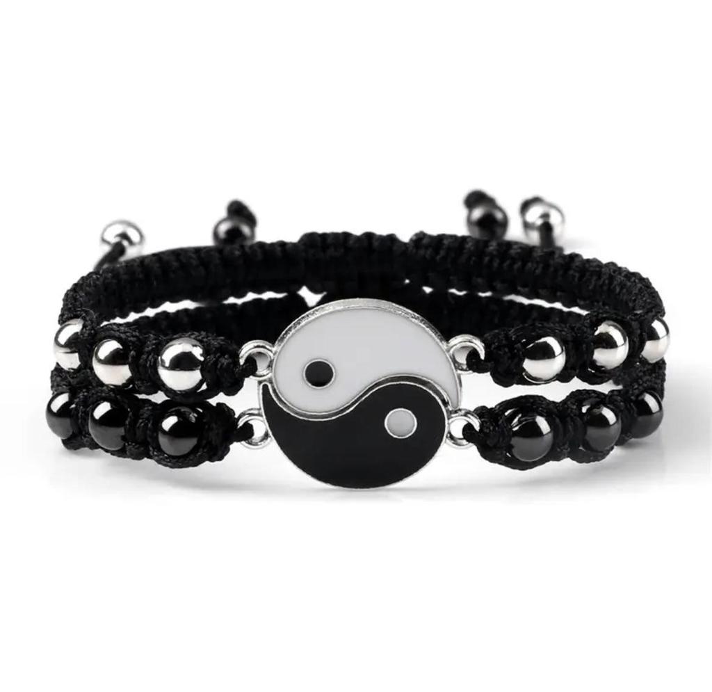 Brățară Magnetică Tai Chi Dragon Totem Yin Yang - Accesoriu de Cuplu Unisex la Modă