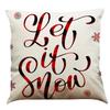 Red Plaid Elk Deep Forest Christmas Pillow Cover Home Sofa Cushion Cover