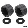 Female Thread Hose Connector PVC Threaded Cap Pipe Rubber Seals