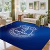 Everton Football Design Crystal Velvet Rug Soft Decorative Mat for Bedroom Entrance